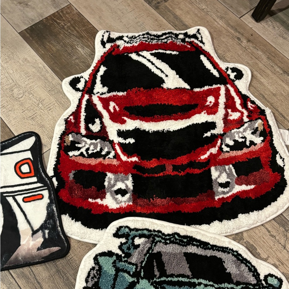 Custom Mitsubishi evo rug